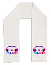 Heart Trance Adult Fleece 64&#x22; Scarf-TooLoud-White-One-Size-Adult-Davson Sales