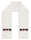 Mom Pixel Heart Adult Fleece 64" Scarf-TooLoud-White-One-Size-Adult-Davson Sales