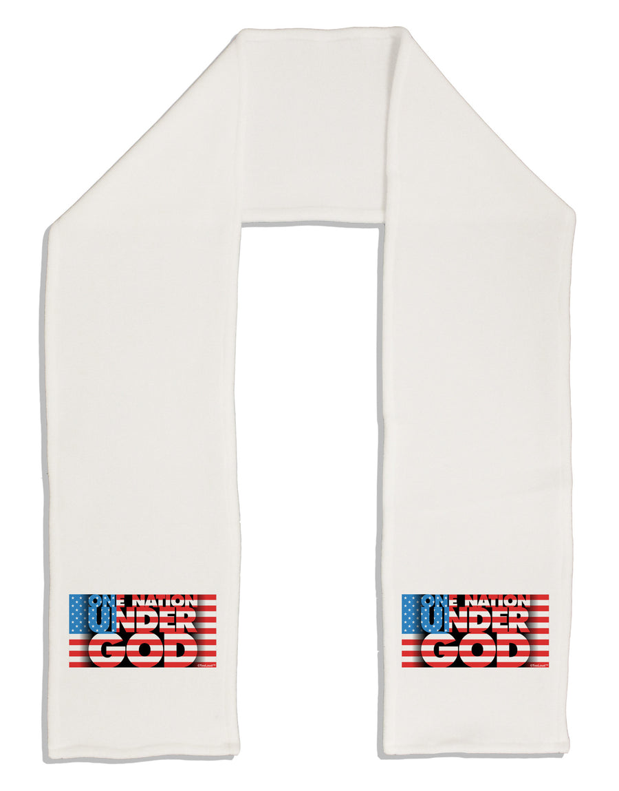 One Nation Under God Adult Fleece 64&#x22; Scarf-TooLoud-White-One-Size-Adult-Davson Sales