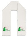 Merry Christmas & Happy New Year Adult Fleece 64&#x22; Scarf-TooLoud-White-One-Size-Adult-Davson Sales