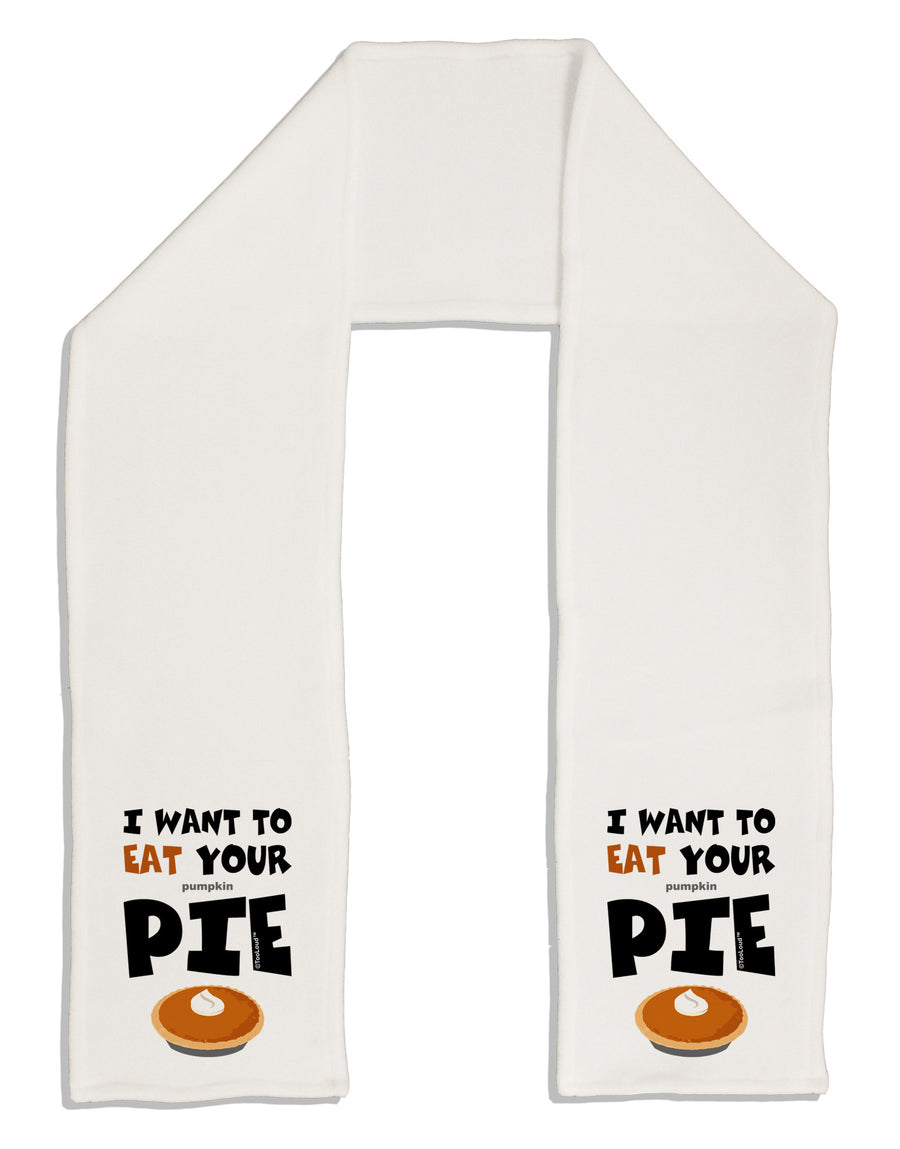 Eat Your Pie Adult Fleece 64&#x22; Scarf-TooLoud-White-One-Size-Adult-Davson Sales