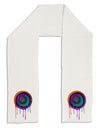 Paint Drips Speaker Adult Fleece 64&#x22; Scarf-TooLoud-White-One-Size-Adult-Davson Sales