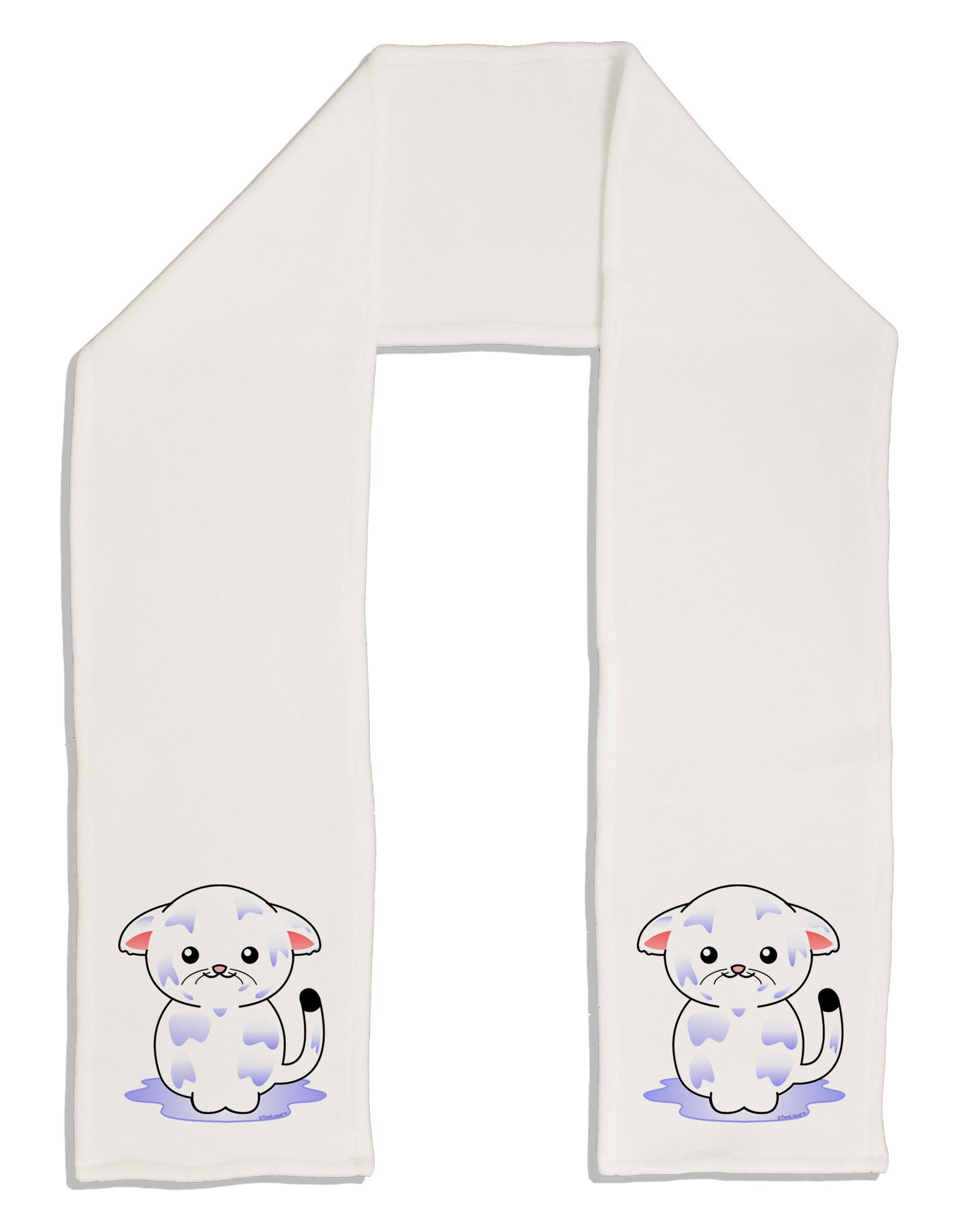 Wet Pussycat Adult Fleece 64&#x22; Scarf-TooLoud-White-One-Size-Adult-Davson Sales
