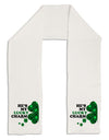 He's My Lucky Charm - Left Adult Fleece 64&#x22; Scarf-TooLoud-White-One-Size-Adult-Davson Sales