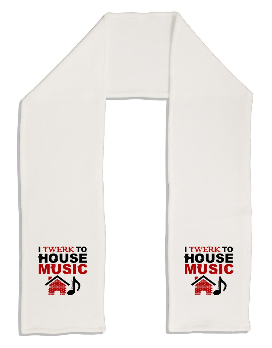 Twerk To House Adult Fleece 64&#x22; Scarf-TooLoud-White-One-Size-Adult-Davson Sales