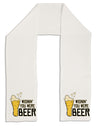 Wishin you were Beer Adult Fleece 64 Inch Scarf-Scarves-TooLoud-White-One-Size-Adult-Davson Sales
