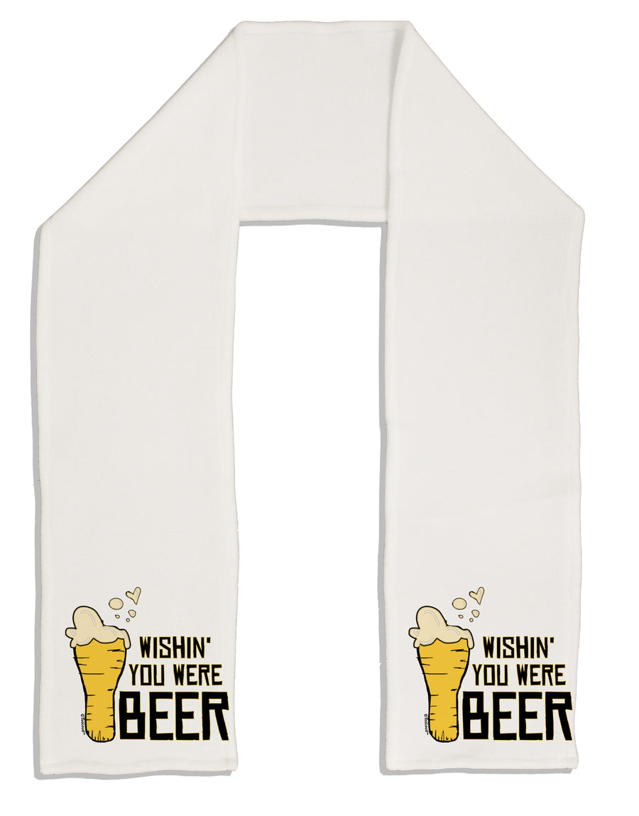 Wishin you were Beer Adult Fleece 64 Inch Scarf-Scarves-TooLoud-White-One-Size-Adult-Davson Sales