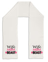 Wife Mom Beast Adult Fleece 64&#x22; Scarf-TooLoud-White-One-Size-Adult-Davson Sales