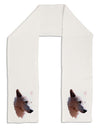 Magnificent White Wolf Head Adult Fleece 64&#x22; Scarf-TooLoud-White-One-Size-Adult-Davson Sales