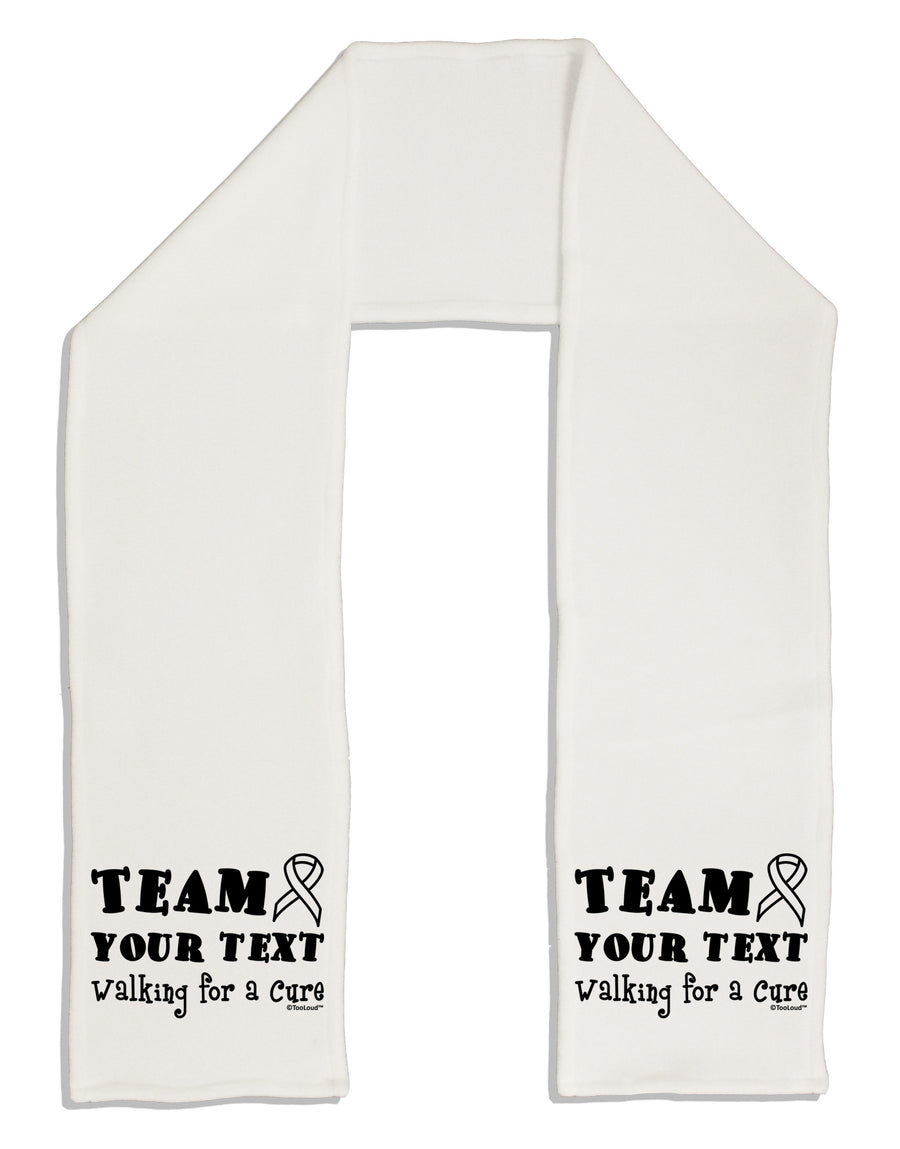 Personalized Team -Name- Walking for a Cure Adult Fleece 64&#x22; Scarf-TooLoud-White-One-Size-Adult-Davson Sales