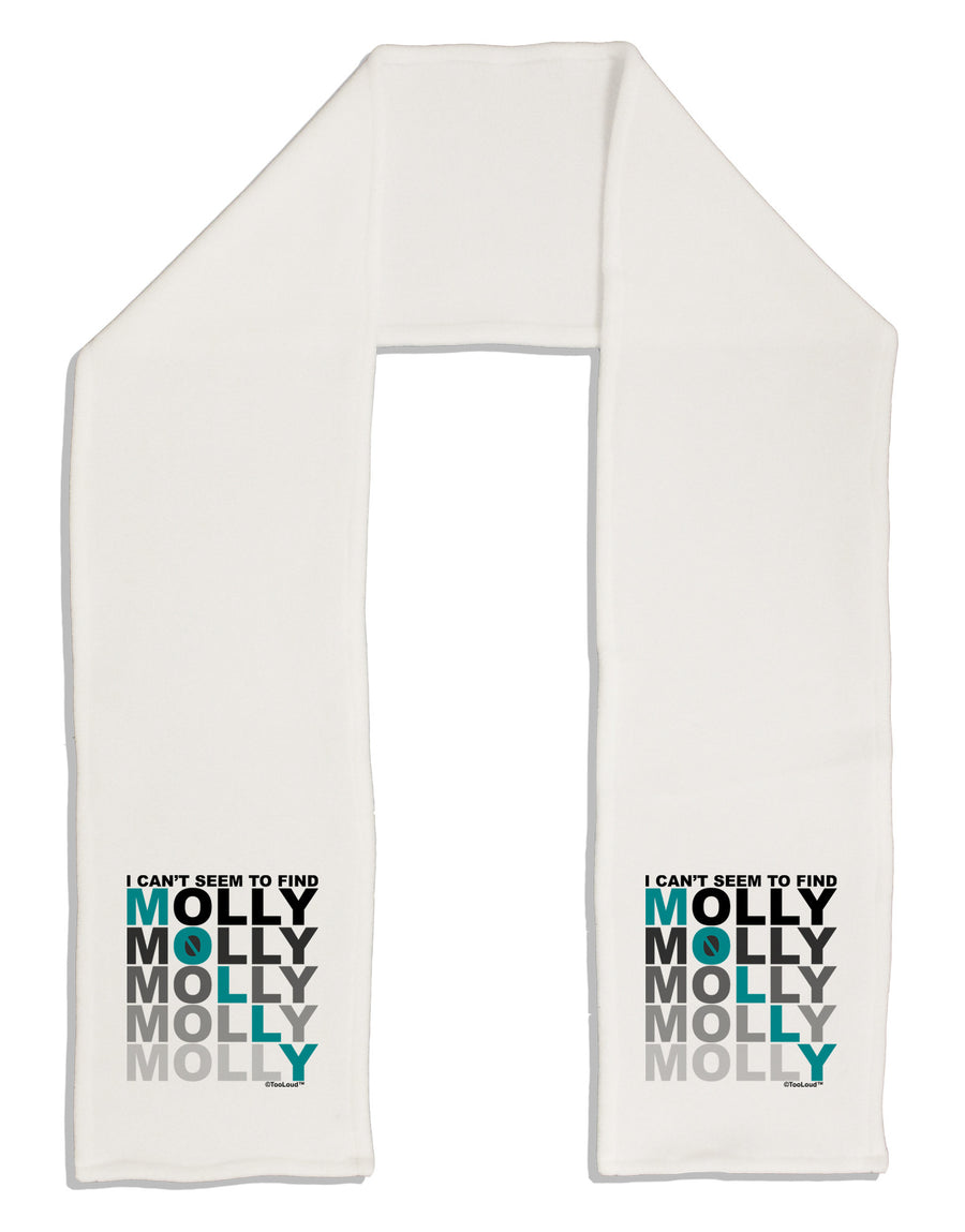 Find Molly Blue Adult Fleece 64&#x22; Scarf-TooLoud-White-One-Size-Adult-Davson Sales