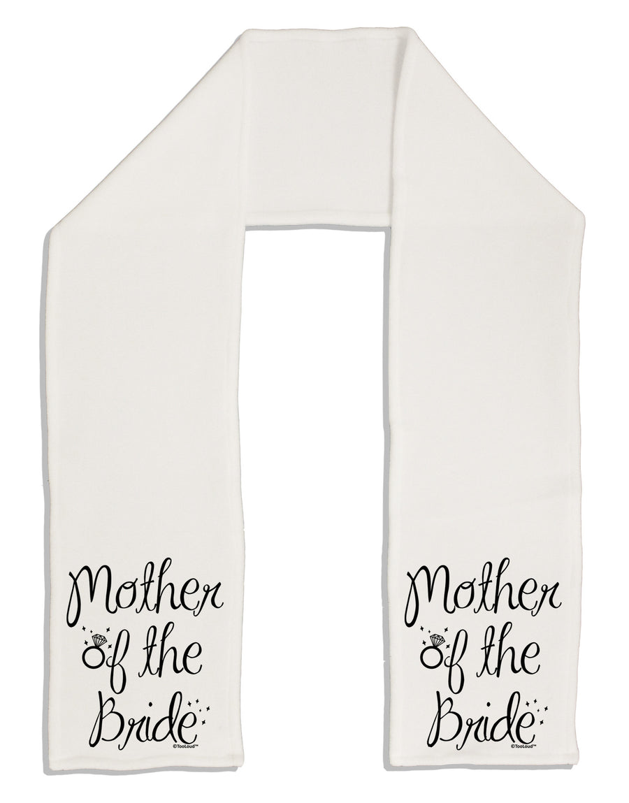 Mother of the Bride - Diamond Adult Fleece 64&#x22; Scarf-TooLoud-White-One-Size-Adult-Davson Sales