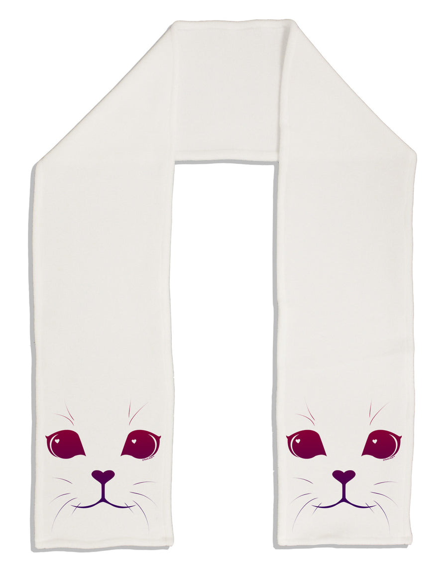 Heart Kitten Adult Fleece 64&#x22; Scarf by-TooLoud-White-One-Size-Adult-Davson Sales