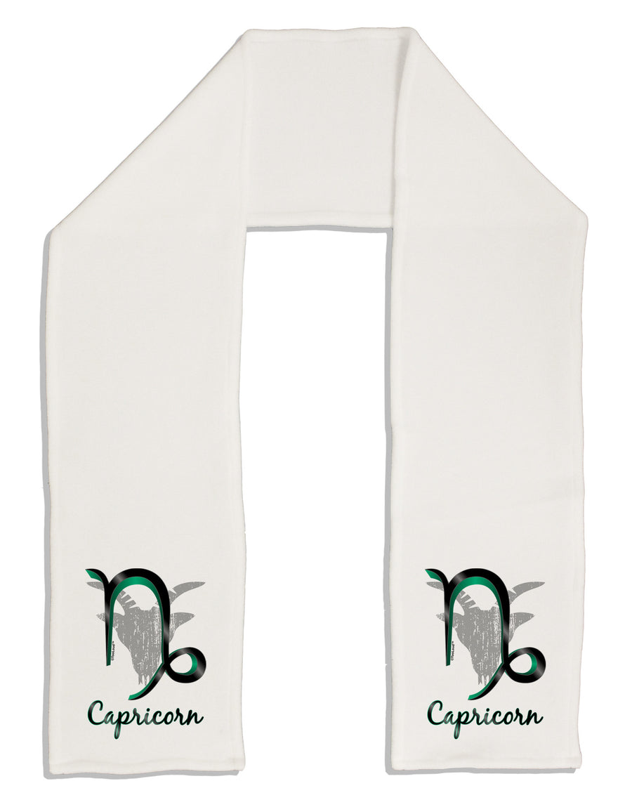 Capricorn Symbol Adult Fleece 64" Scarf-TooLoud-White-One-Size-Adult-Davson Sales