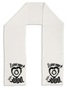 TooLoud I Love You 3000 Adult Fleece 64" Scarf-Scarves-TooLoud-White-One-Size-Adult-Davson Sales