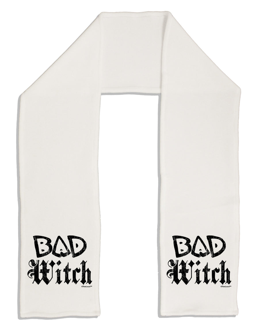 Bad Witch Distressed Adult Fleece 64&#x22; Scarf-TooLoud-White-One-Size-Adult-Davson Sales