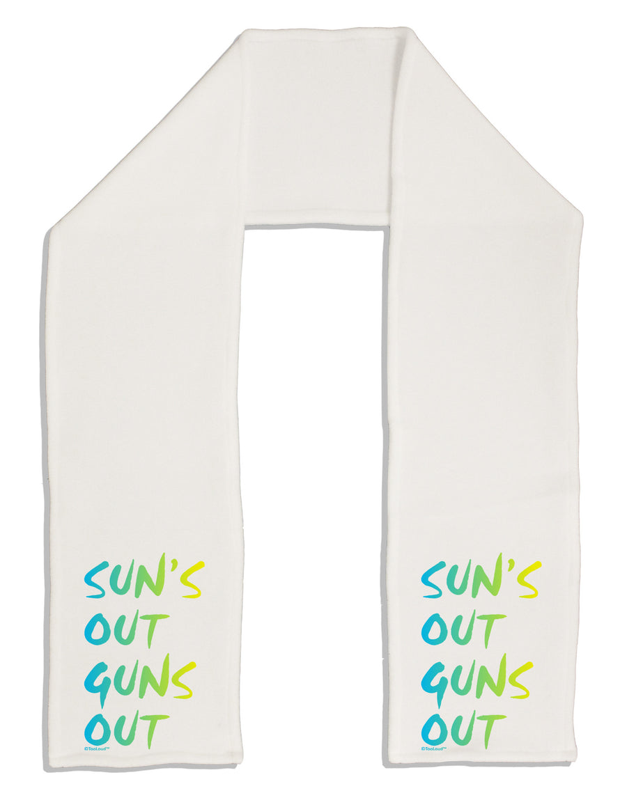 Suns Out Guns Out - Gradient Colors Adult Fleece 64&#x22; Scarf-TooLoud-White-One-Size-Adult-Davson Sales