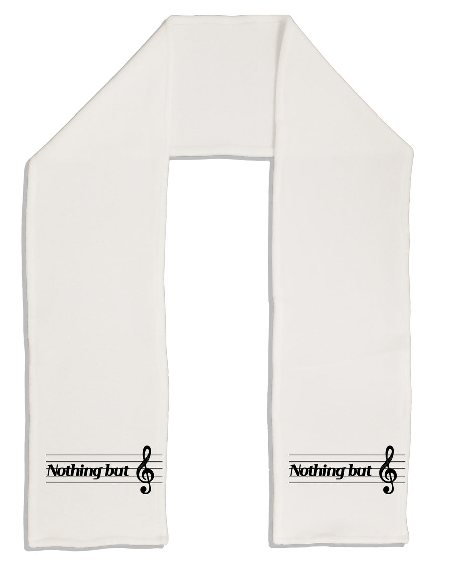 Nothing But Treble Music Pun Adult Fleece 64&#x22; Scarf by TooLoud-TooLoud-White-One-Size-Adult-Davson Sales