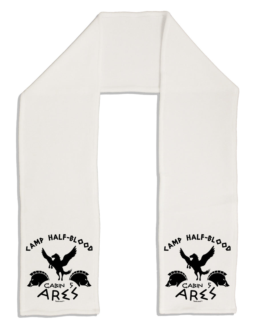 Camp Half Blood Cabin 5 Ares Adult Fleece 64&#x22; Scarf by-TooLoud-White-One-Size-Adult-Davson Sales