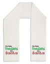 Naughty For Santa Adult Fleece 64&#x22; Scarf-TooLoud-White-One-Size-Adult-Davson Sales