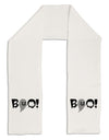 Scary Boo Text Adult Fleece 64&#x22; Scarf-TooLoud-White-One-Size-Adult-Davson Sales