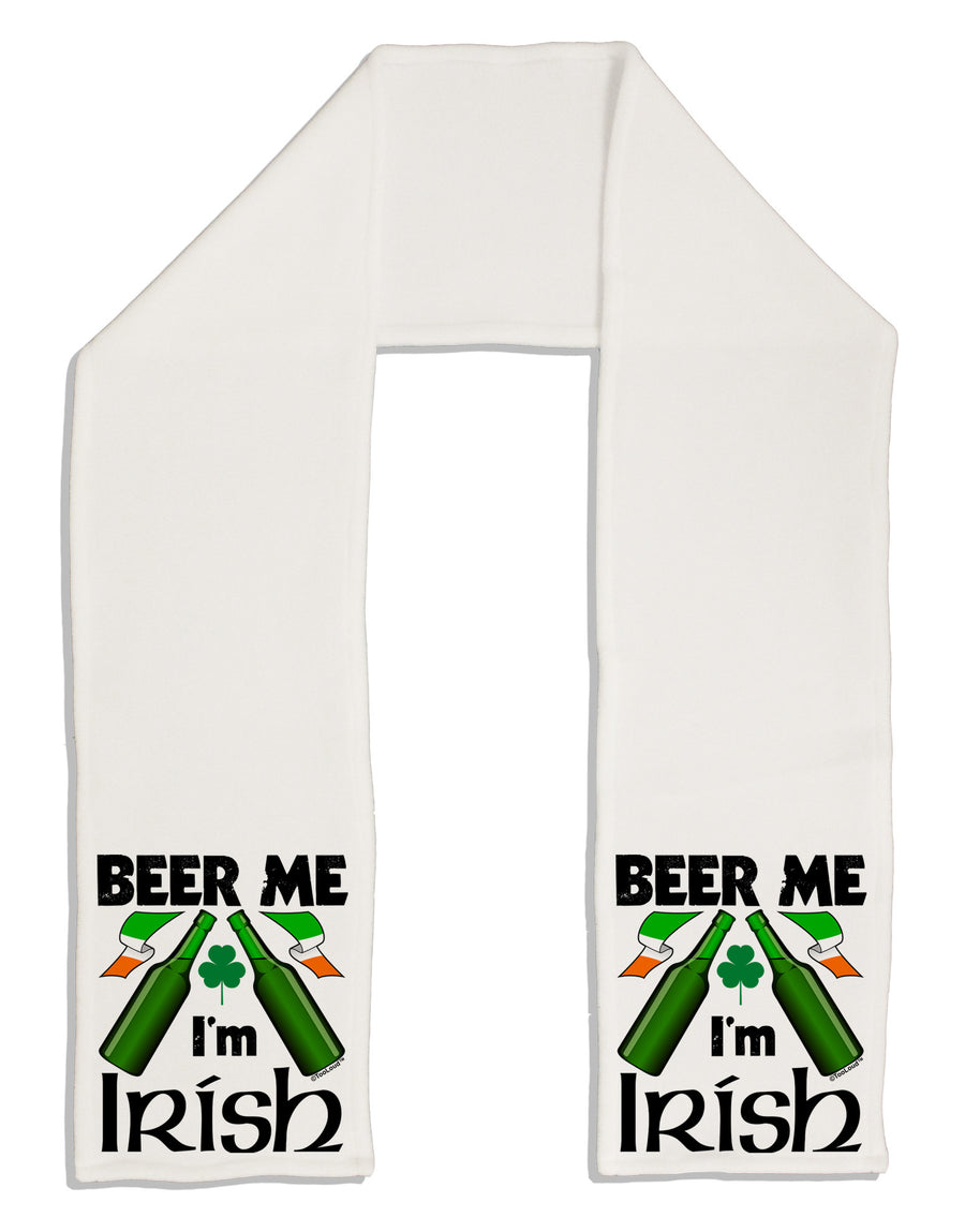 Beer Me I'm Irish Adult Fleece 64&#x22; Scarf-TooLoud-White-One-Size-Adult-Davson Sales