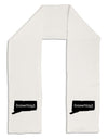 Connecticut - United States Shape Adult Fleece 64&#x22; Scarf by TooLoud-TooLoud-White-One-Size-Adult-Davson Sales