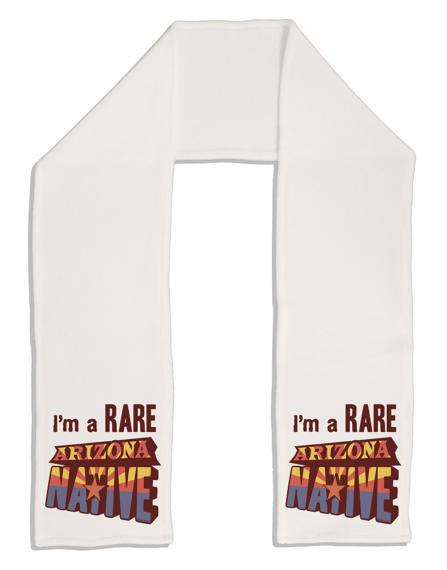 I'm a Rare Arizona Native Adult Fleece 64&#x22; Scarf-TooLoud-White-One-Size-Adult-Davson Sales