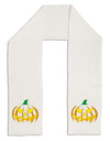 Trick or Treat Jack Yellow Adult Fleece 64&#x22; Scarf-TooLoud-White-One-Size-Adult-Davson Sales