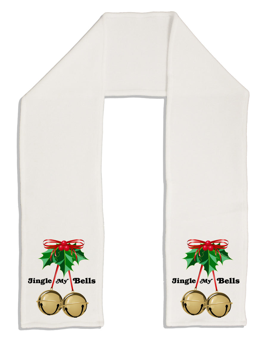 Jingle My Bells Adult Fleece 64&#x22; Scarf-TooLoud-White-One-Size-Adult-Davson Sales