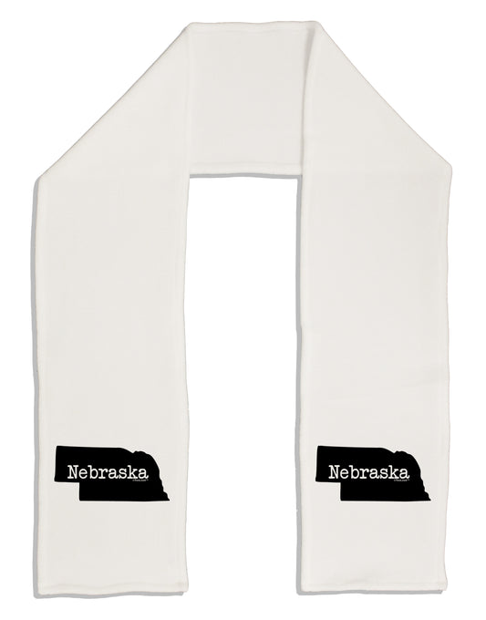 Nebraska - United States Shape Adult Fleece 64&#x22; Scarf by TooLoud-TooLoud-White-One-Size-Adult-Davson Sales