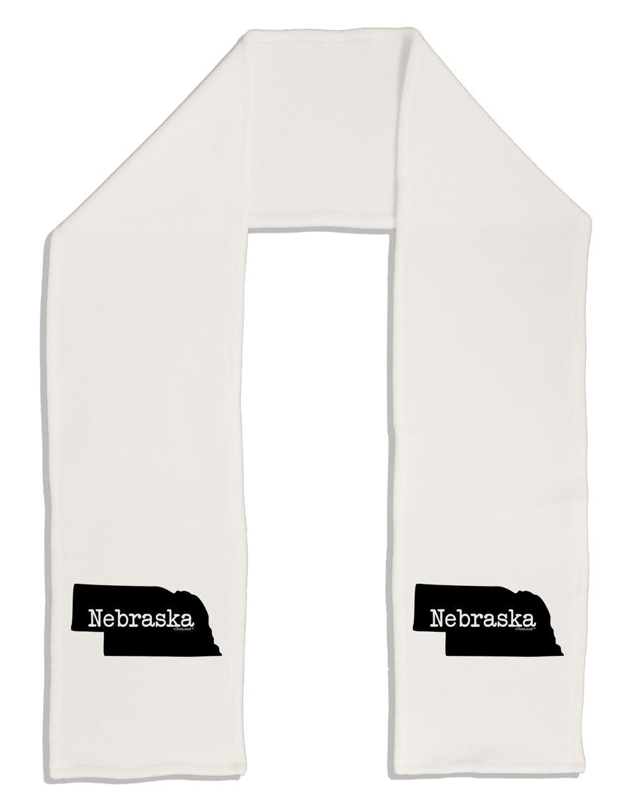 Nebraska - United States Shape Adult Fleece 64&#x22; Scarf by TooLoud-TooLoud-White-One-Size-Adult-Davson Sales