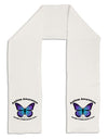 Autism Awareness - Puzzle Piece Butterfly Adult Fleece 64" Scarf-TooLoud-White-One-Size-Adult-Davson Sales
