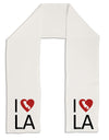 I Heart Los Angeles Adult Fleece 64&#x22; Scarf-TooLoud-White-One-Size-Adult-Davson Sales