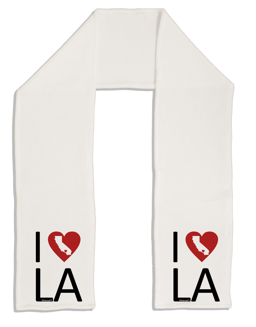 I Heart Los Angeles Adult Fleece 64&#x22; Scarf-TooLoud-White-One-Size-Adult-Davson Sales