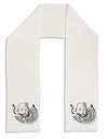 TooLoud Save the Asian Elephants Adult Fleece 64" Scarf-Scarves-TooLoud-White-One-Size-Adult-Davson Sales