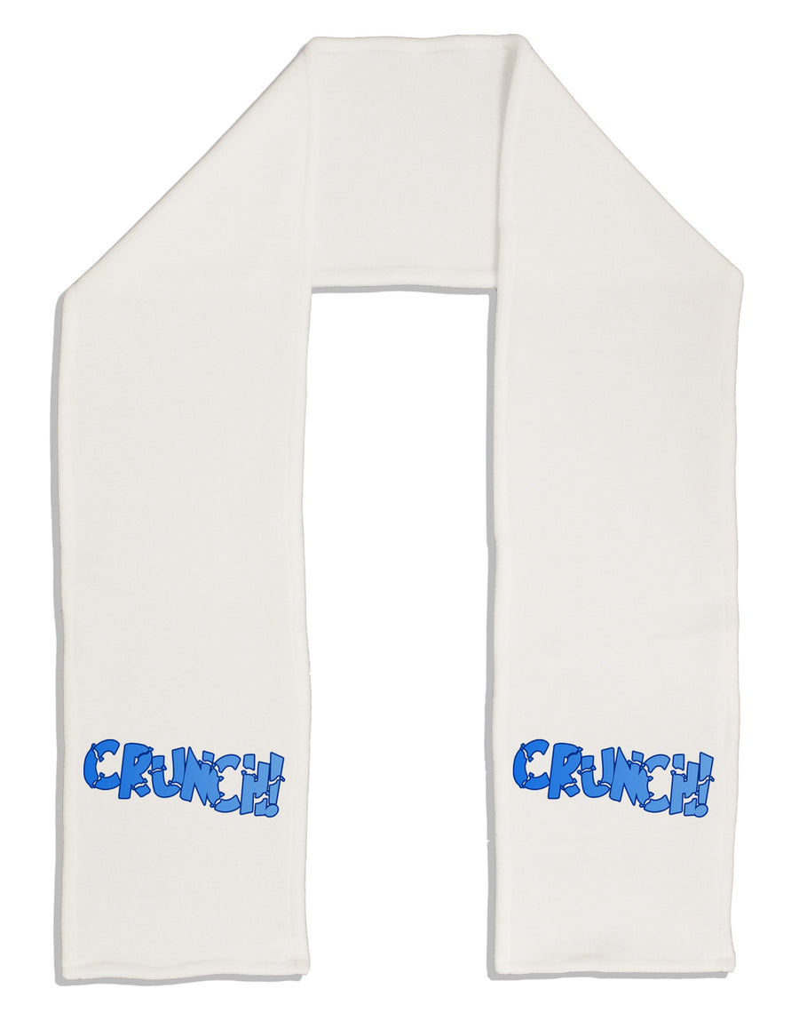 Onomatopoeia CRUNCH Adult Fleece 64&#x22; Scarf-TooLoud-White-One-Size-Adult-Davson Sales