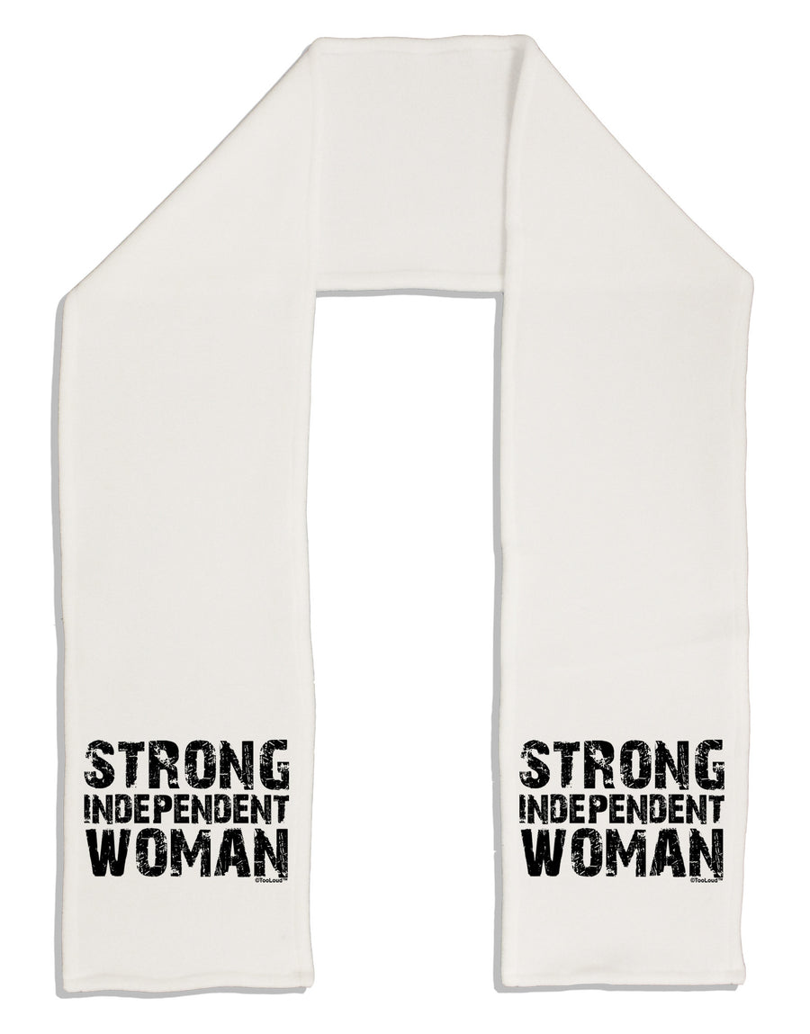 Strong Independent Woman Adult Fleece 64&#x22; Scarf-TooLoud-White-One-Size-Adult-Davson Sales