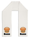 Baker Cute Roll Adult Fleece 64&#x22; Scarf-TooLoud-White-One-Size-Adult-Davson Sales