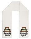 Battering RAM Text Adult Fleece 64&#x22; Scarf-TooLoud-White-One-Size-Adult-Davson Sales