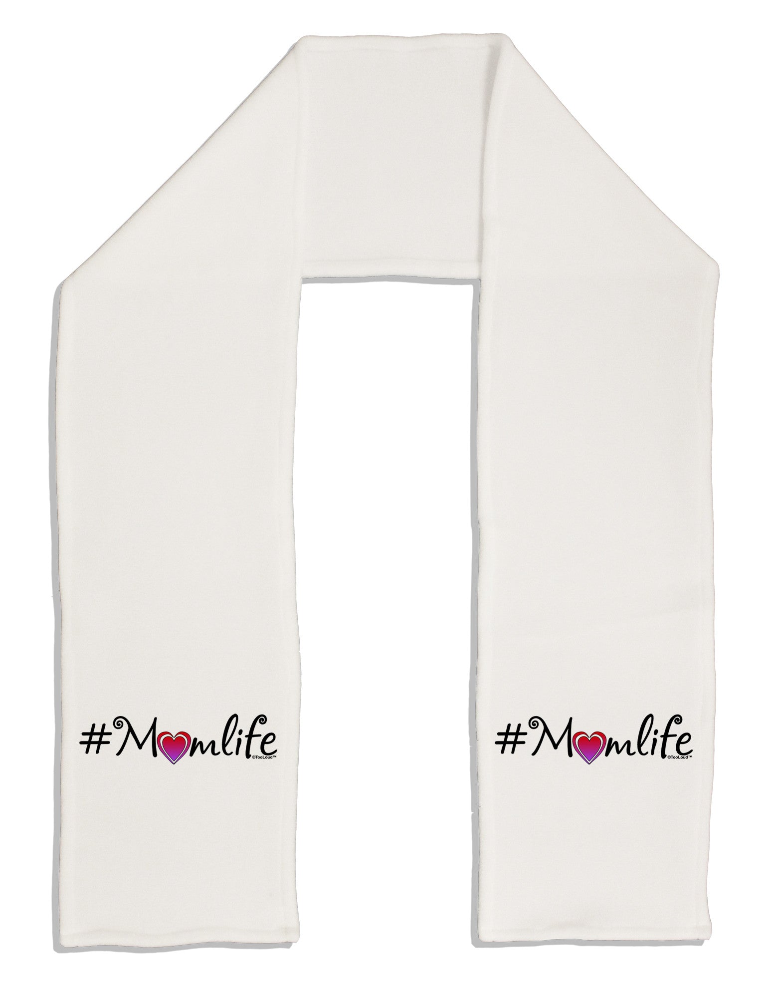 Hashtag Momlife Adult Fleece 64&#x22; Scarf-TooLoud-White-One-Size-Adult-Davson Sales