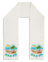 Fun Summer Beach Scene - Beach Bum Adult Fleece 64&#x22; Scarf by TooLoud-TooLoud-White-One-Size-Adult-Davson Sales