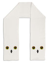 Cute Snowy Owl Face Adult Fleece 64&#x22; Scarf-TooLoud-White-One-Size-Adult-Davson Sales