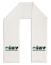 EDM Heart Black Adult Fleece 64&#x22; Scarf-TooLoud-White-One-Size-Adult-Davson Sales