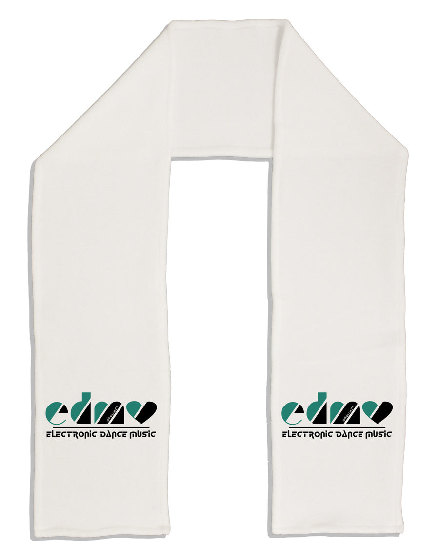 EDM Heart Black Adult Fleece 64&#x22; Scarf-TooLoud-White-One-Size-Adult-Davson Sales