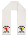 Ironworker - Superpower Adult Fleece 64" Scarf-TooLoud-White-One-Size-Adult-Davson Sales