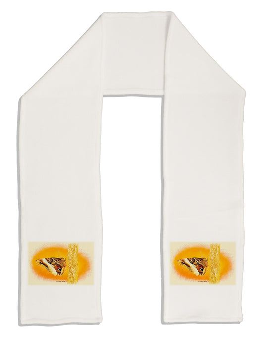 Watercolor Owl Moth Adult Fleece 64&#x22; Scarf-TooLoud-White-One-Size-Adult-Davson Sales