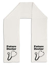 Future Doctor Distressed Adult Fleece 64&#x22; Scarf-TooLoud-White-One-Size-Adult-Davson Sales