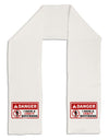 Danger - Crazy Boyfriend Adult Fleece 64&#x22; Scarf-TooLoud-White-One-Size-Adult-Davson Sales