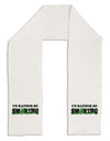 I'd Rather Be Smoking Adult Fleece 64&#x22; Scarf-TooLoud-White-One-Size-Adult-Davson Sales